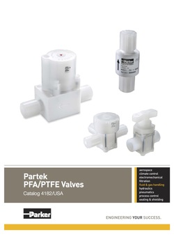 Parker Partek ​PTFE/PFA Valves - Parflare