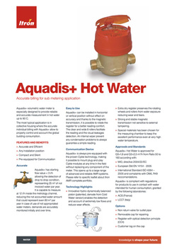Residential Hot Water Meter