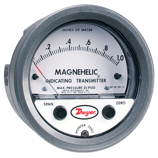 Series 605 (Magnehelic Indicating Transmitter)