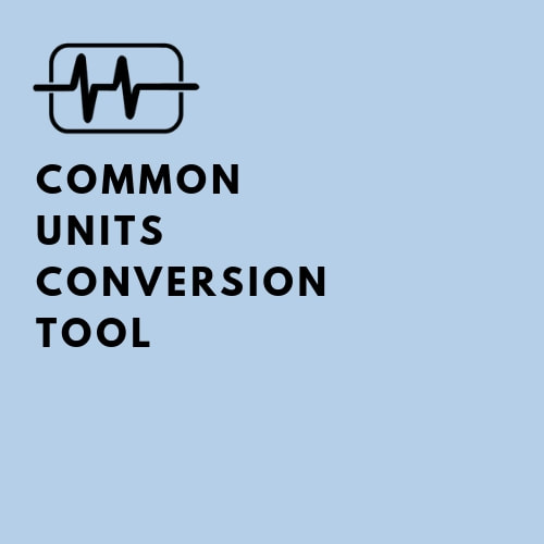 Common Units Conversion Tool